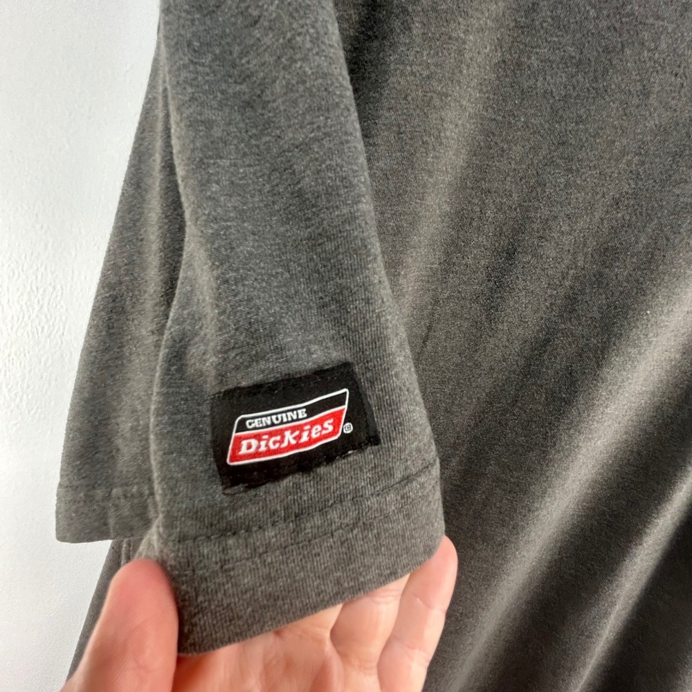 Genuine Dickies Mens 2XL Short Sleeve Pocket T-Shirt Charcoal Gray Workwear - Picture 6 of 6